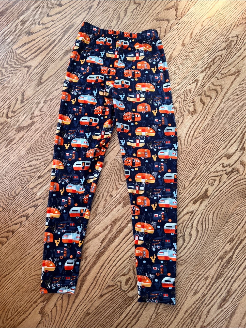 Adults Navy Camper Van Print Leggings